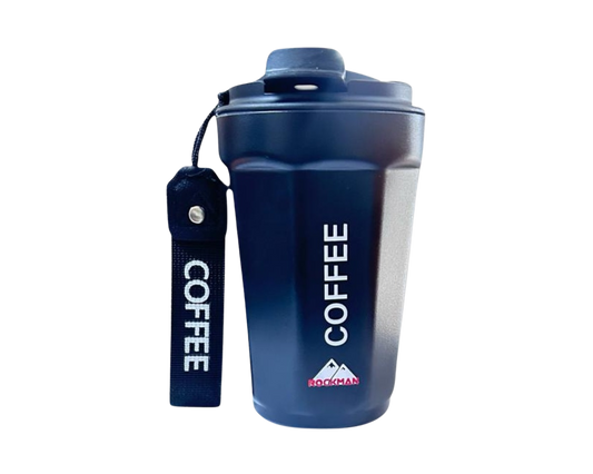 Rockman Black 420ml Non-Slip Travel Mug