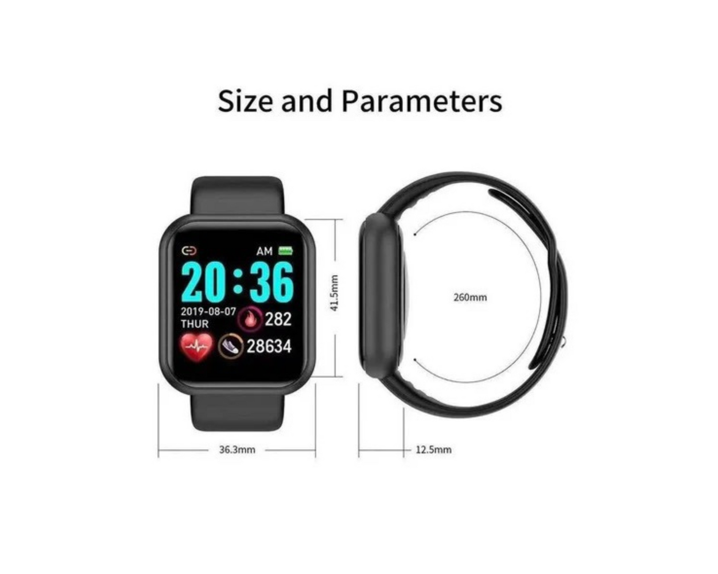 Rockman D20 Waterproof Touchscreen Smartwatch