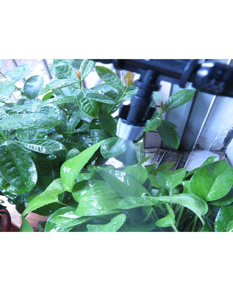 20m Garden Spray Irrigation Kit 20 Adjust Nozzles,Water-Saving Hose System