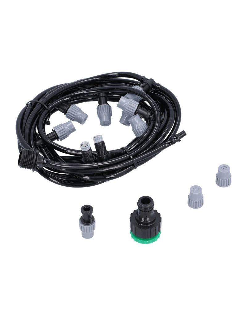 20m Garden Spray Irrigation Kit 20 Adjust Nozzles,Water-Saving Hose System