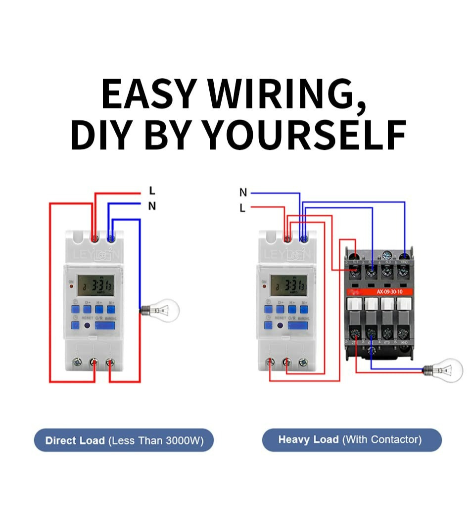 Sosolar AC Digital Weekly Programmable Timer Switch