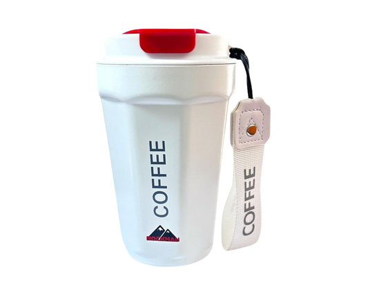 Rockman White 420ml Non-Slip Travel Mug