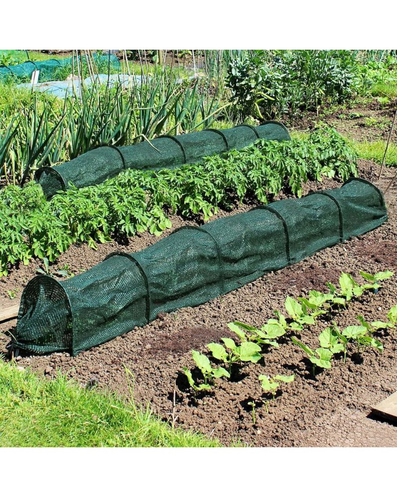 Garden Tunnel Shade Net Cover with Metal Structure 3m