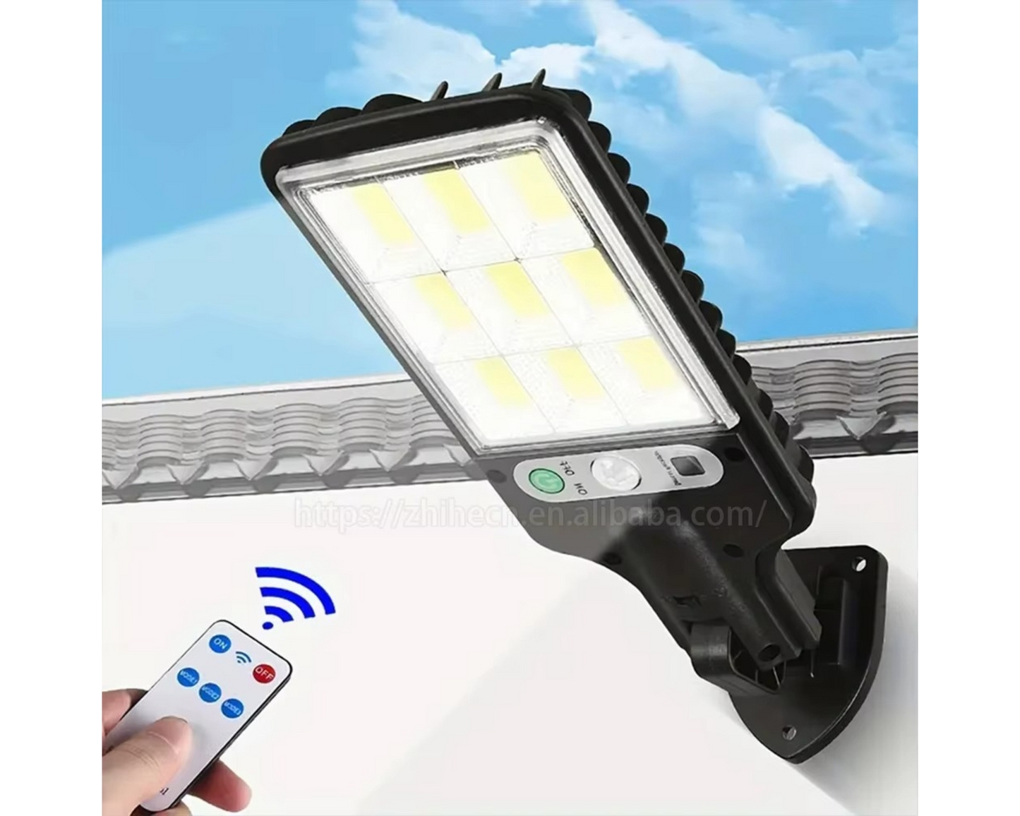 Energy Efficient Emergency Motion Sensing Street Lamp with Solar Power