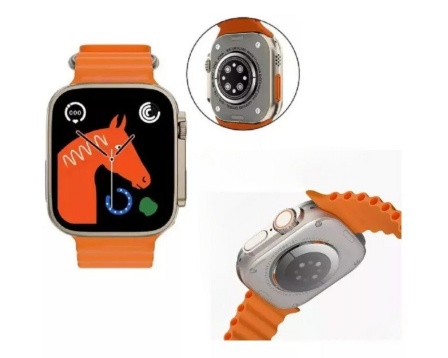 Rockman T900 Ultra Fitness watch with Black, Beige, White & Pink