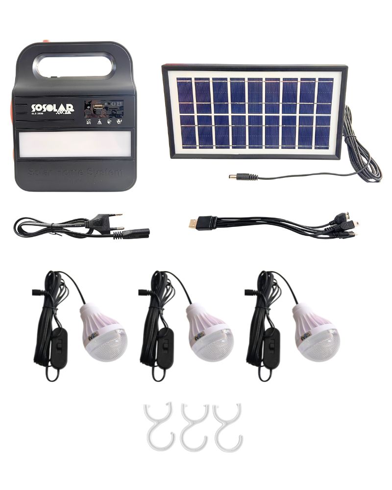Solar Cell And Light Kit with Radio/Mp3