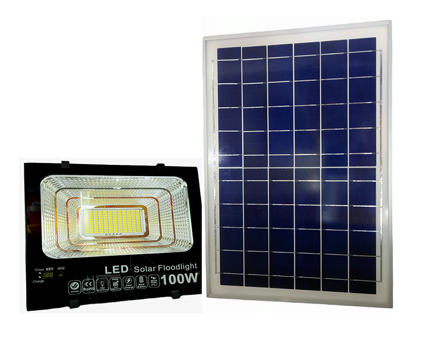 solar flood light 100w