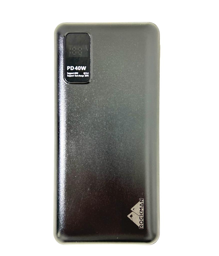 20000Mah Fast Charger Battery Bank-Black