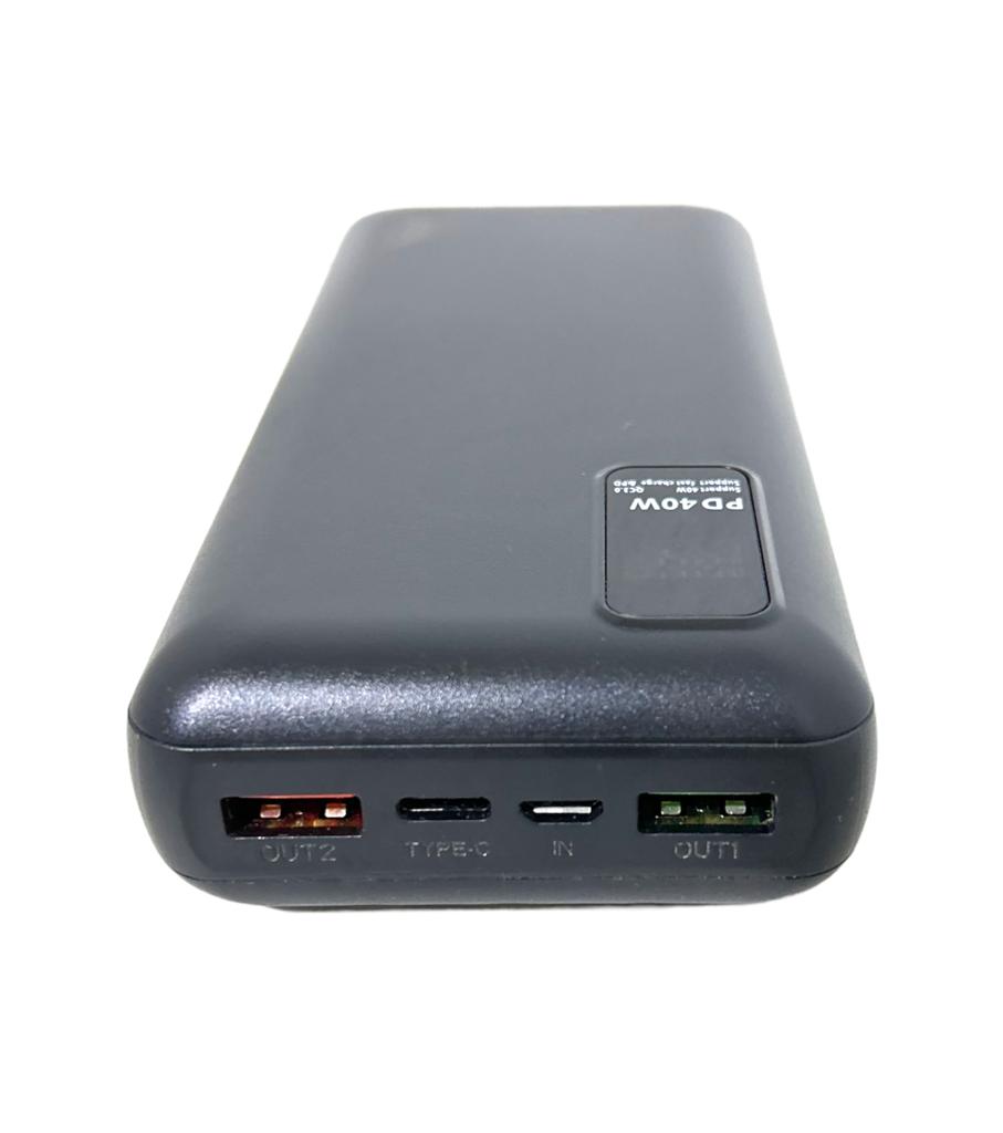 20000Mah Fast Charger Battery Bank-Black