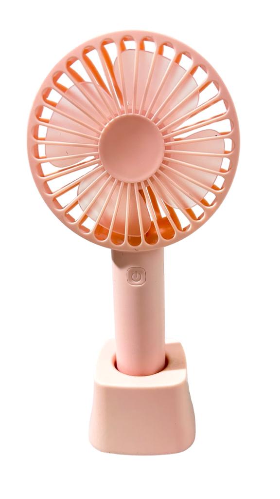 Mini Handheld Fan with Base - 1200mAh-2000mAh USB Rechargeable Battery