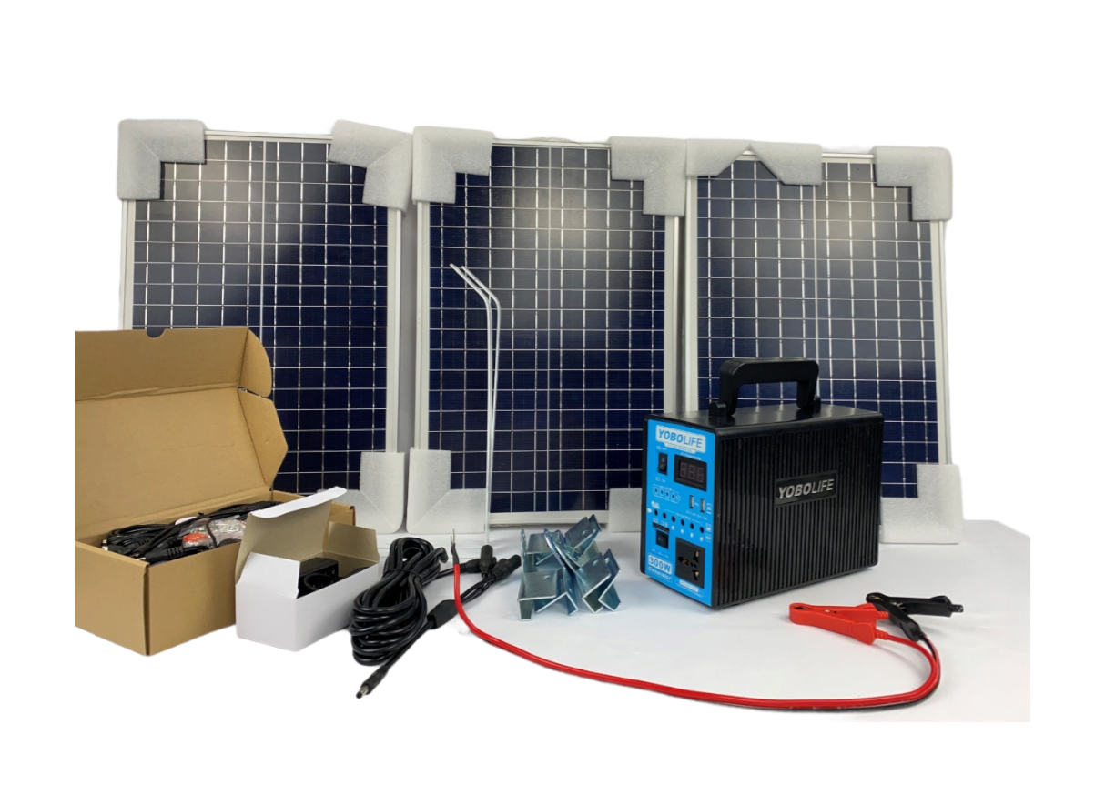 Solar Power System With 3 Panels