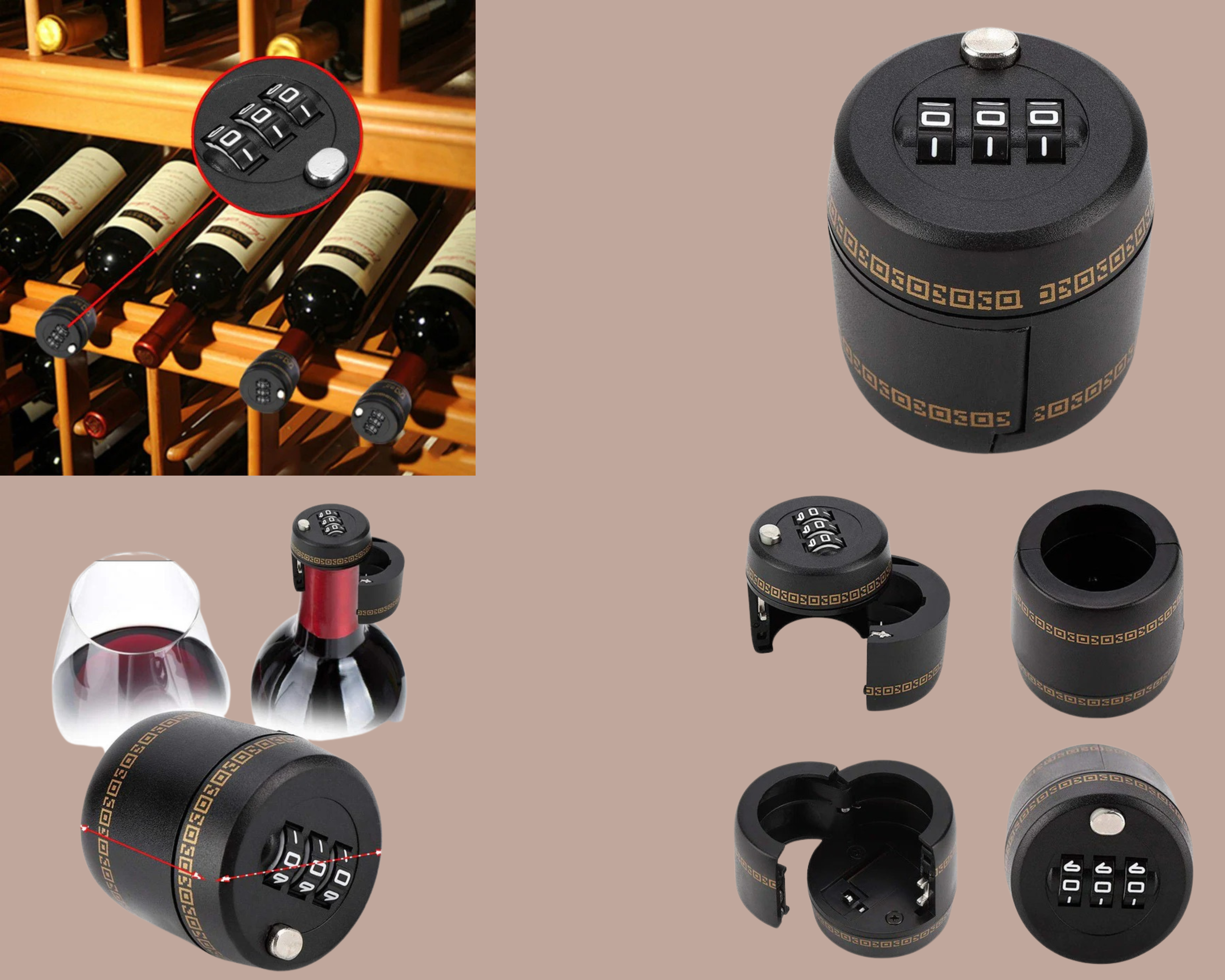 WINE BEVERAGE BOTTLE LOCK – sosolar