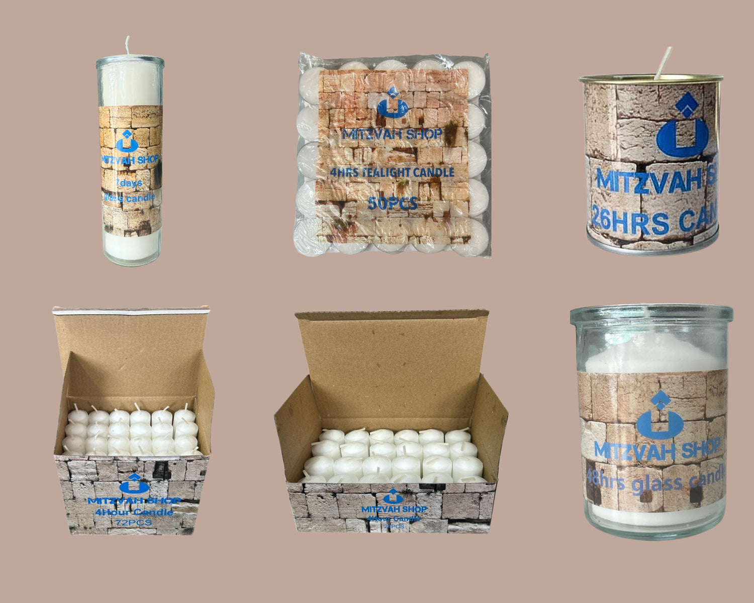 YAHRZEIT & TEA LIGHT CANDLES