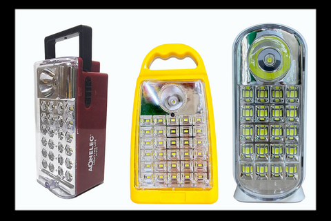 RECHARGEABLE EMERGENCY LIGHTS