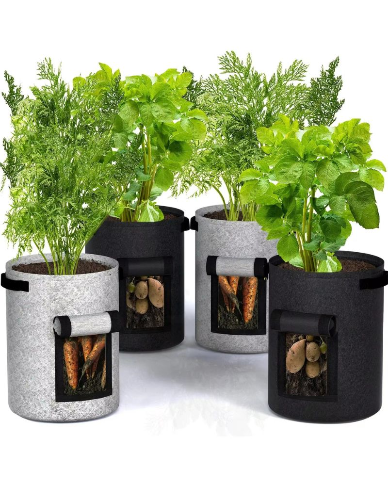 Reusable 31Lt Potatoe Grow Bags With Window & Handles