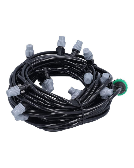 10m Garden Spray Irrigation Kit 10 Adjust Nozzles,Water-Saving Hose System