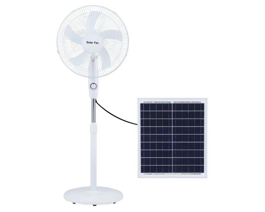 Solar DC 16 Inch Pedastle Recheargable Fan 12000Mah