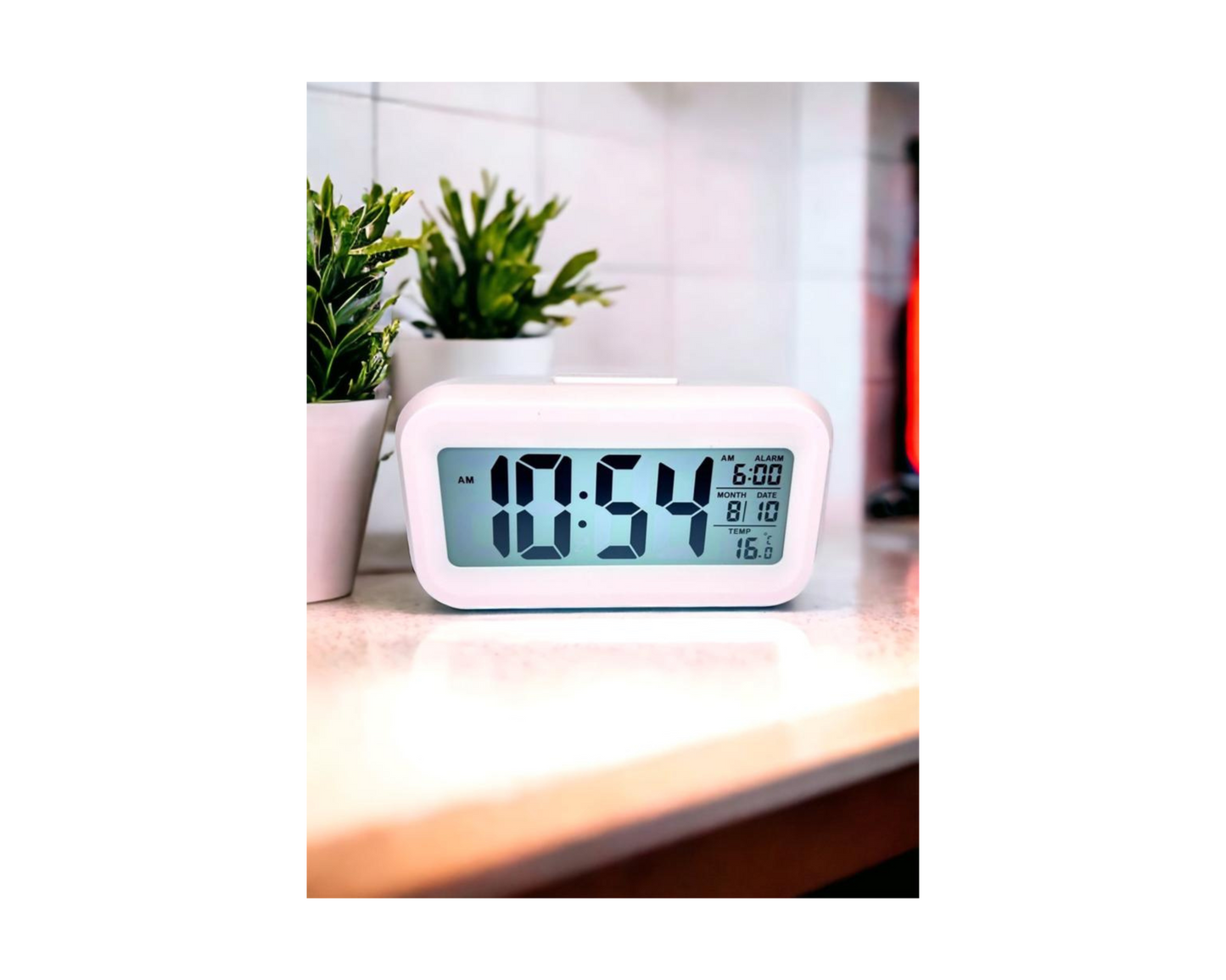 Battery-Powered Big Digital Alarm Clock - Pack of 2