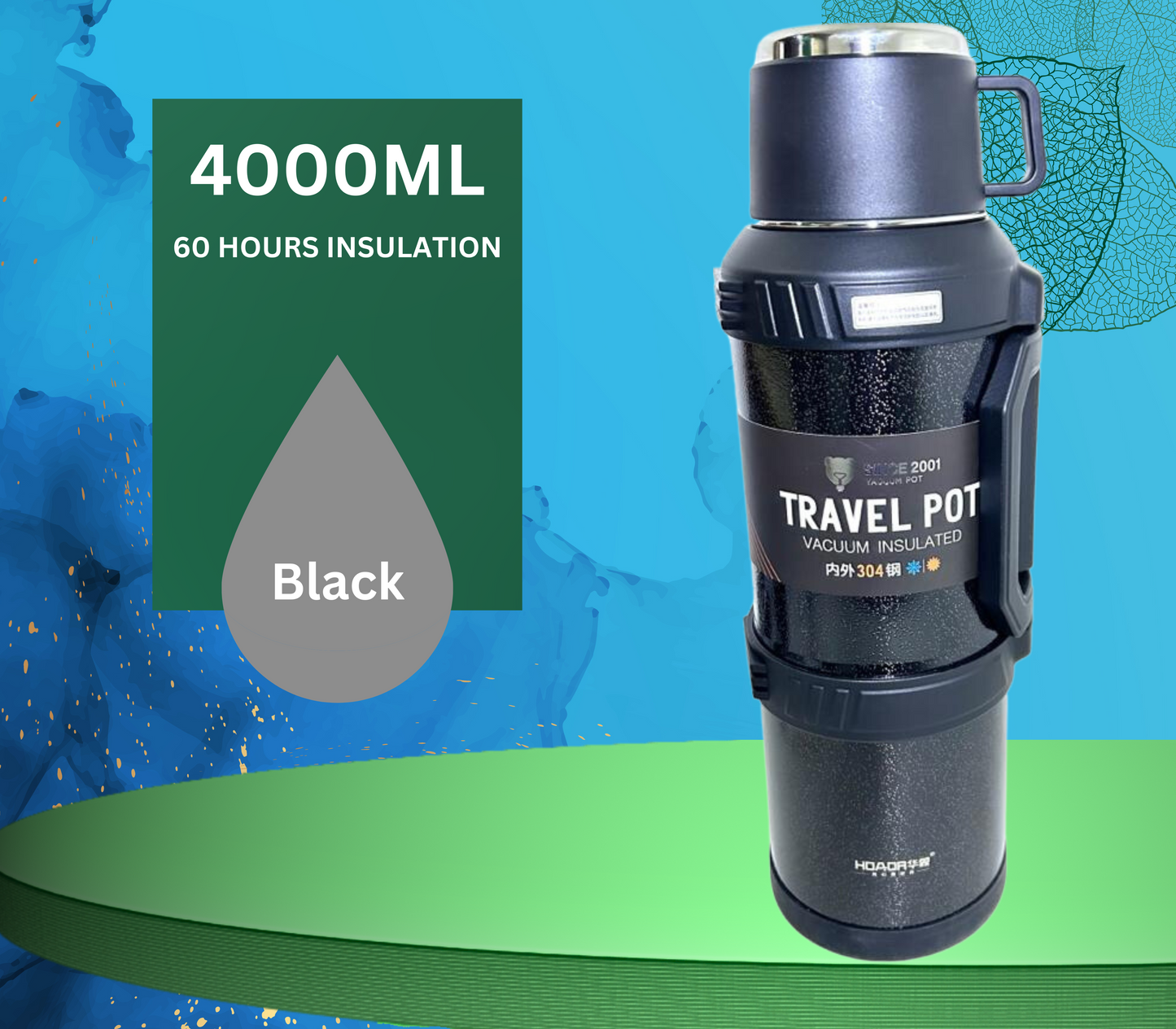 Stainless Steel 4l Travel thermos Pot