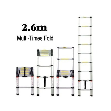 2.6m Aliminium Telescopic Ladder