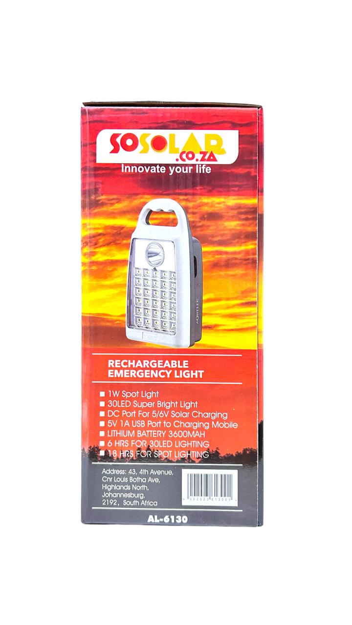 30 Led Lithium ion/LifePo4 Recheargable Emergencey Light