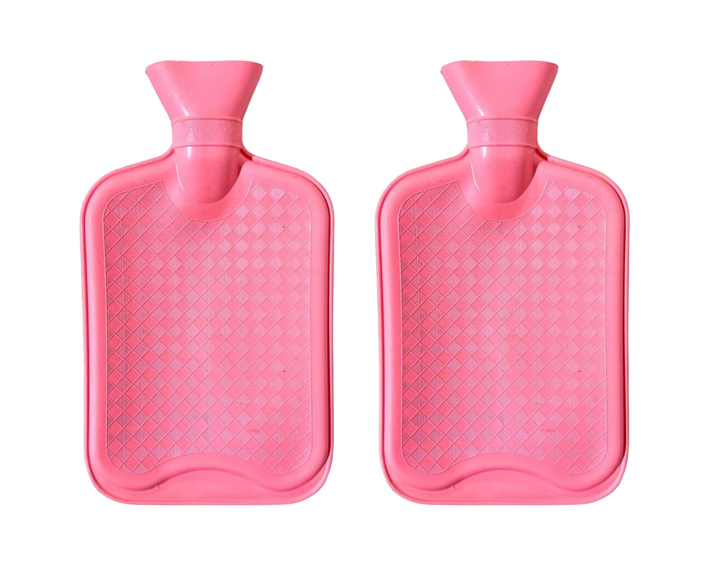 Hot Water Bottles With Luxury Coverings Pack of 2