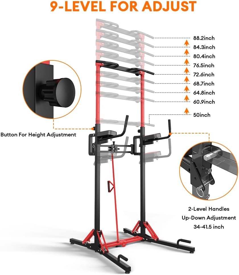 Foldable Collapsible Pull-Up Fitness Station