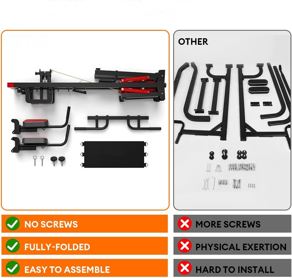 Foldable Collapsible Pull-Up Fitness Station