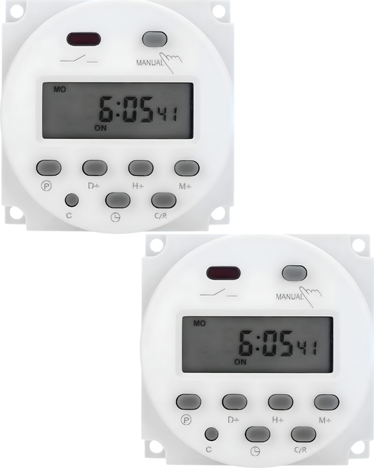 Sosolar Dc Weekly Programmable Time Switch Pack of 2
