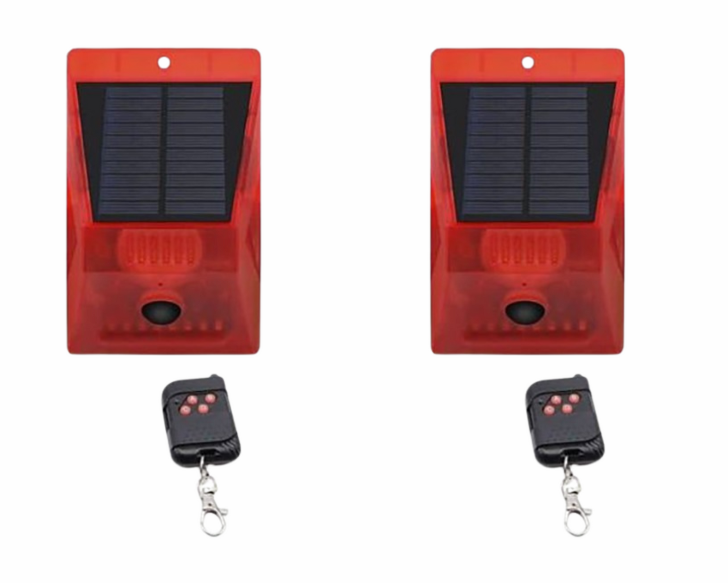 Solar Alarm Lamp With Remote Pack of 2