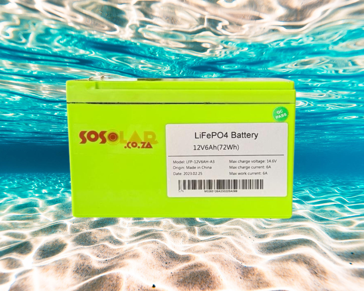 Lithium-ion/LifePo4 6Ah Sosolar Battery