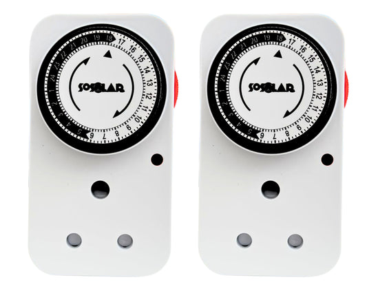 24 hours Plug in Timer Mechanical Pack of 2
