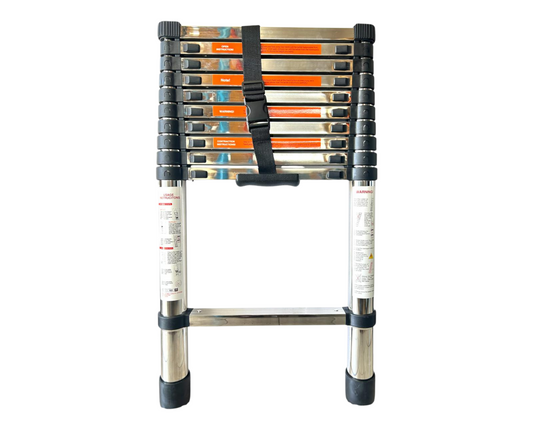 Sosolar 3.2m Telescopic Stainless Steel Ladder