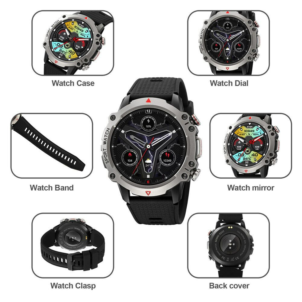 Skmei S243 Waterproof Smart Watch Full-Circle Touch Screen