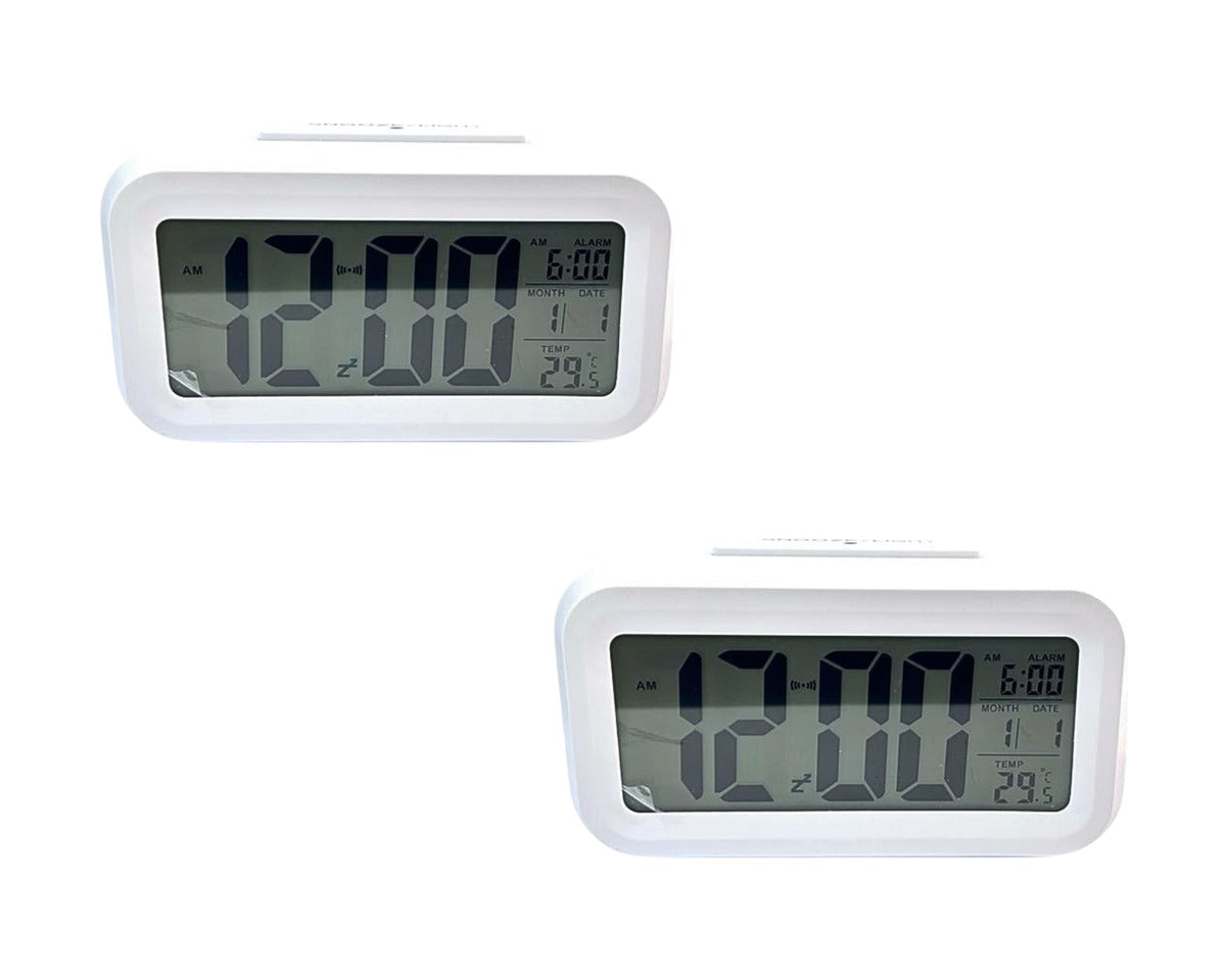 Battery-Powered Big Digital Alarm Clock - Pack of 2