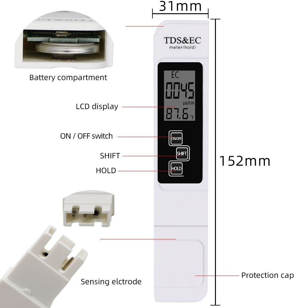 TDS & EC Handheld Digital Water Meter