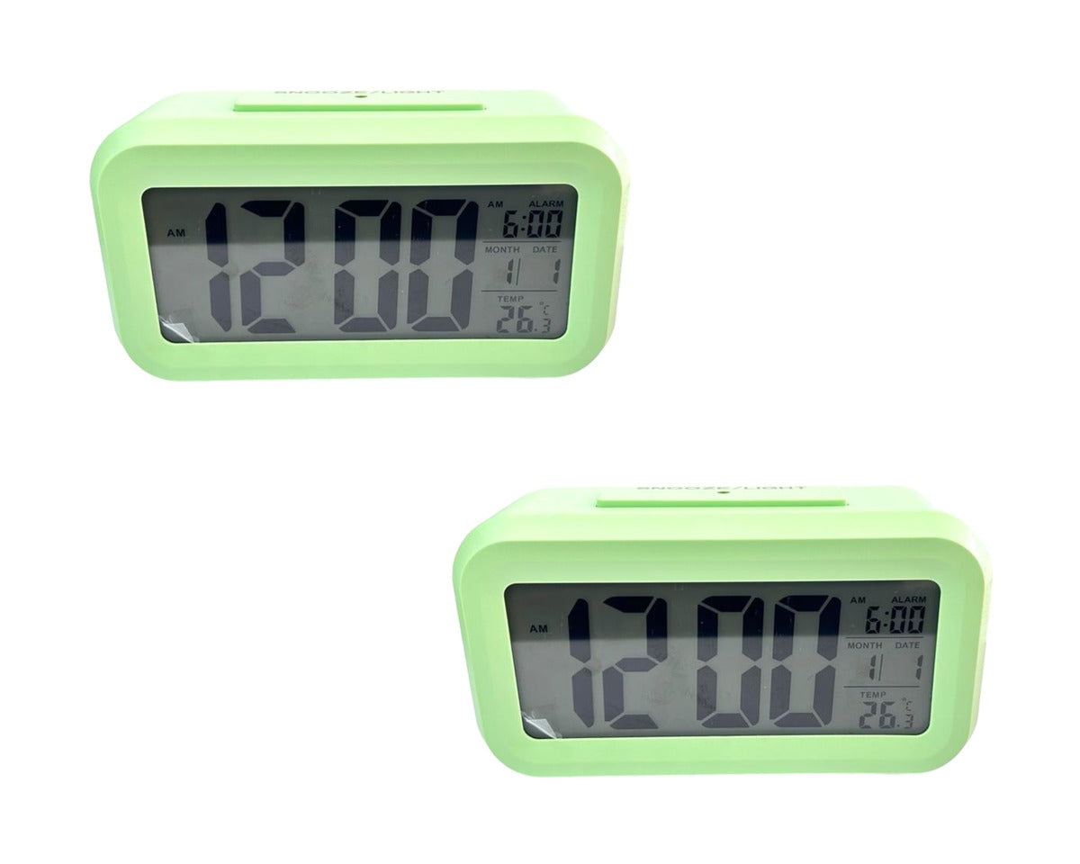 Battery-Powered Big Digital Alarm Clock - Pack of 2