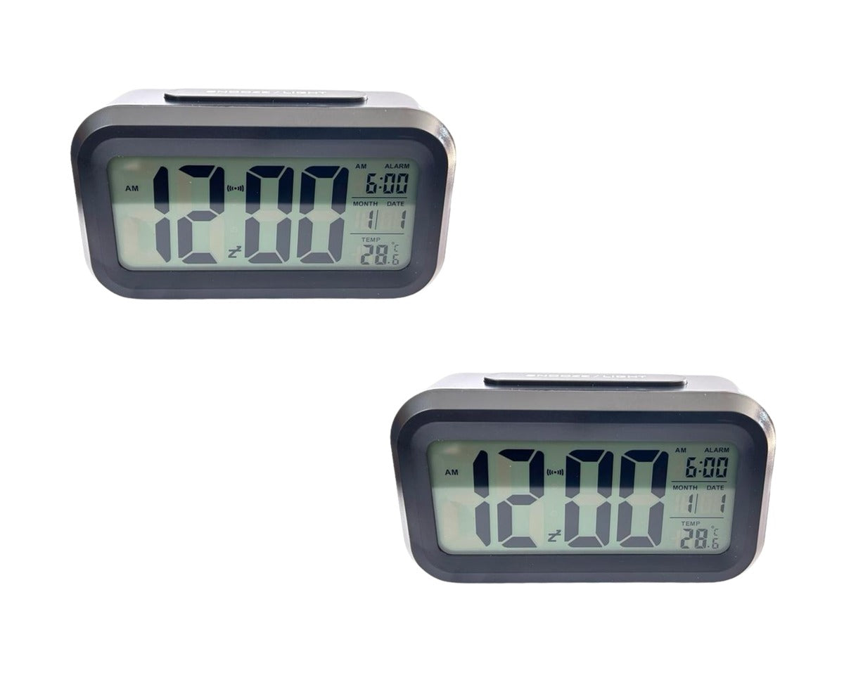 Battery-Powered Big Digital Alarm Clock - Pack of 2