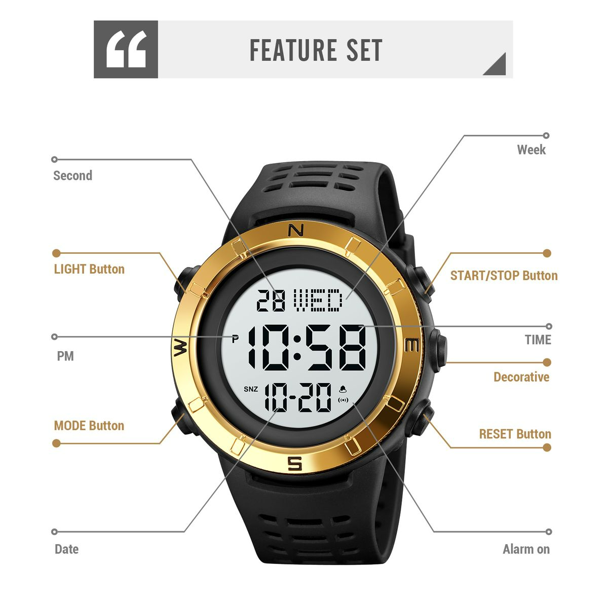 Skmei 2015 Digital Sport Watch