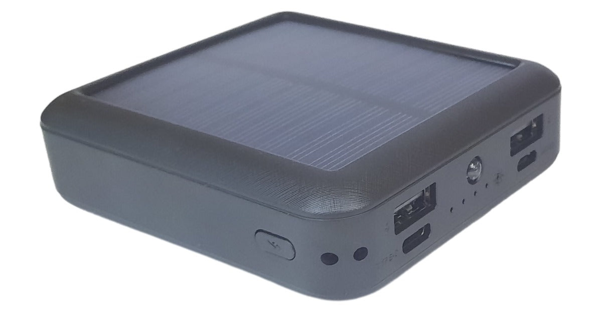 10000Mah Solar Power Bank Green QR