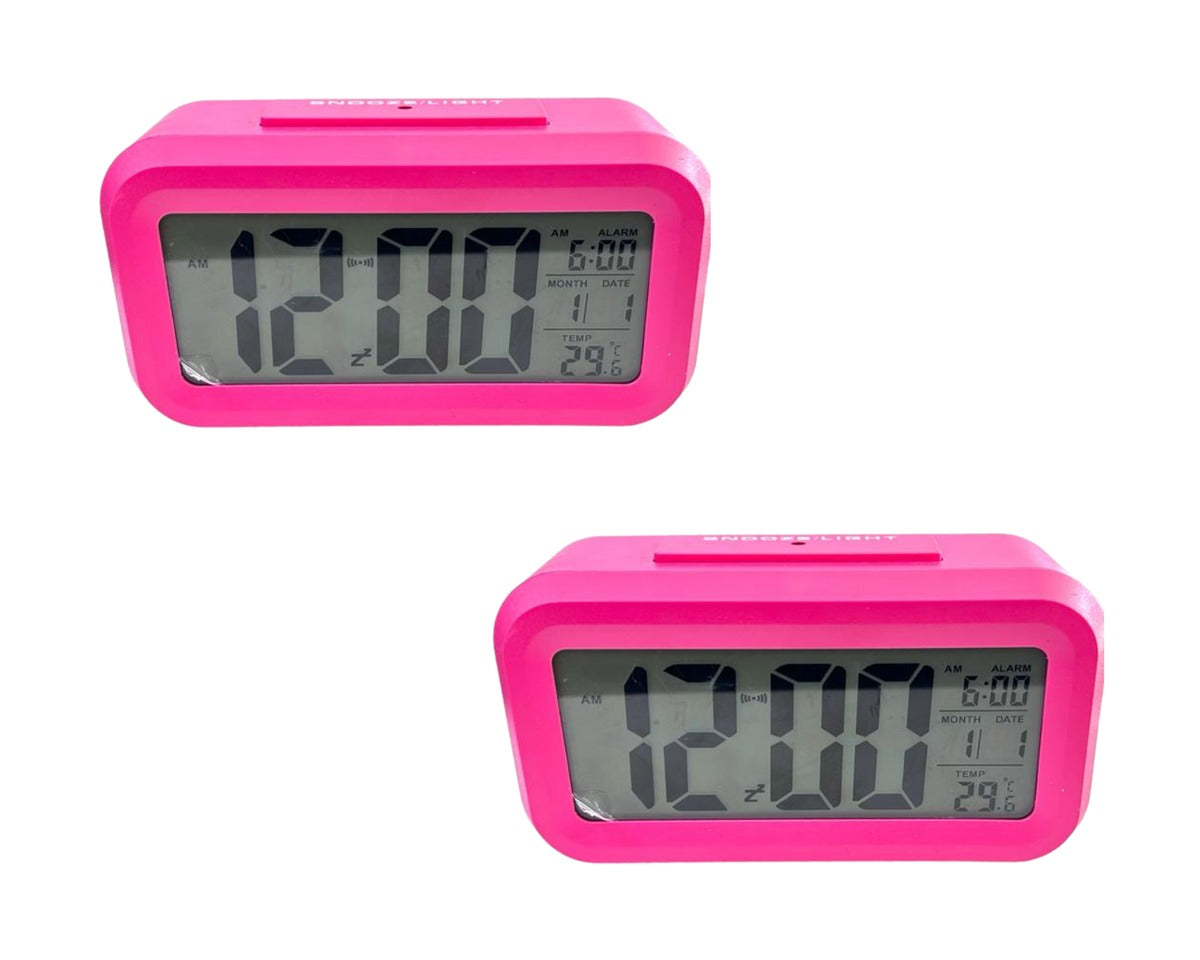 Battery-Powered Big Digital Alarm Clock - Pack of 2