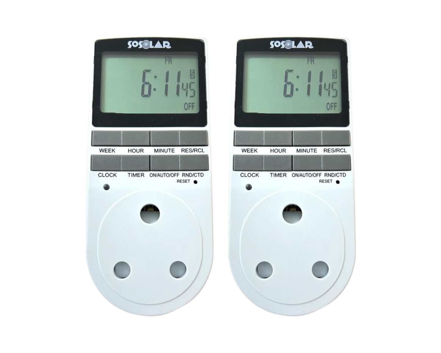 SoSolar Digital Programmable Timer Pack of 2