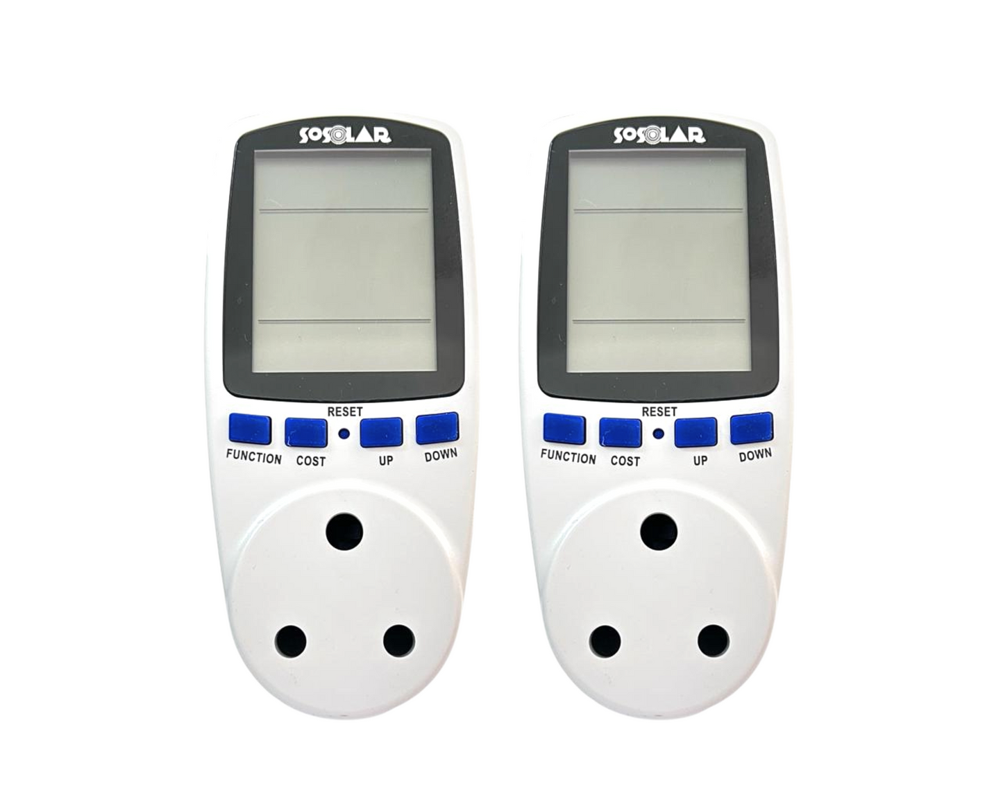 Watt Power Meter Digital Socket Timer Pack of 2