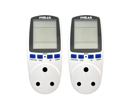 Watt Power Meter Digital Socket Timer Pack of 2