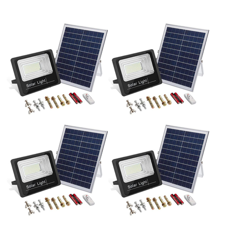 100w Solar Floodlight Pack of 4