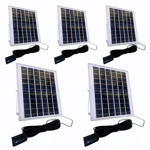 15w Solar Cell-Phone Charger Pack of 5