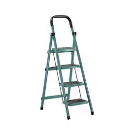 4 Step Ladder Blue Stainless Steel