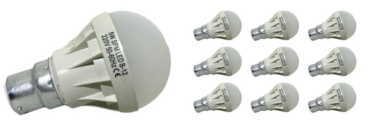 5w Led Bayonet Globes in pack of 10