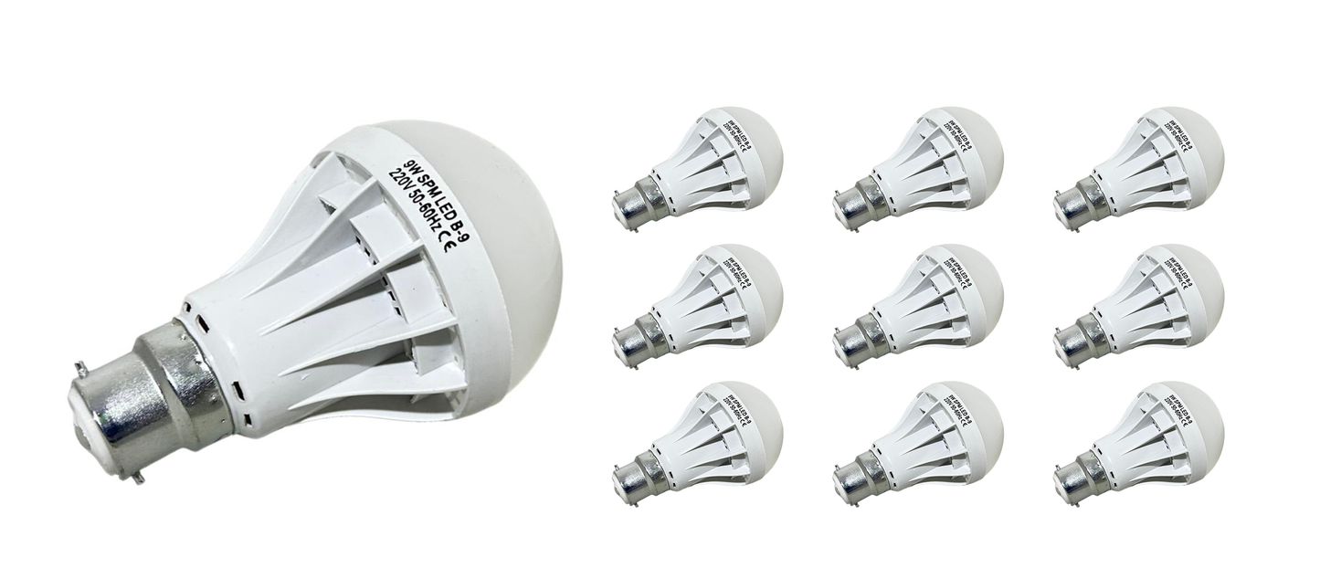 9w Led Bayonet Globes in a Pack of 10