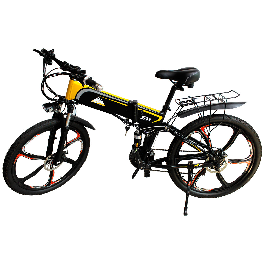 E-Bike 350W 10Ah Lithium Battery 21 Speed S11-Black,Blue